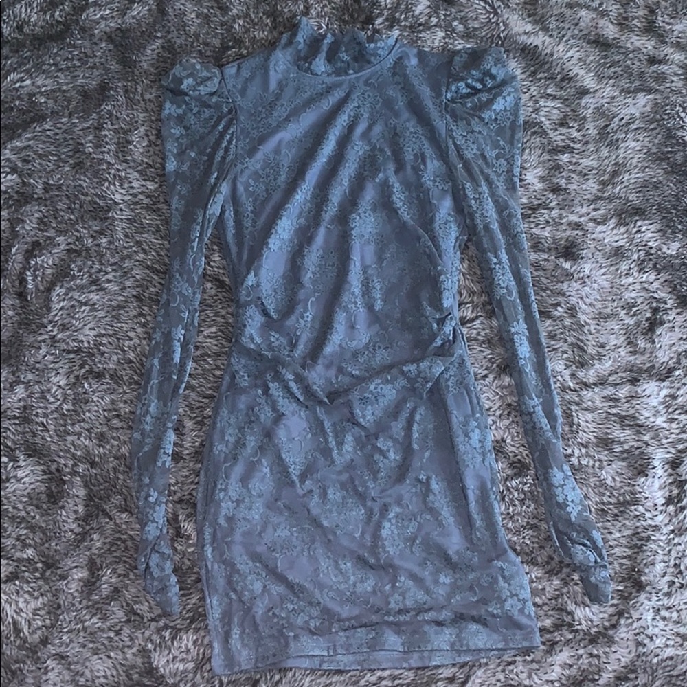 Lace Mini Long Sleeve Dress